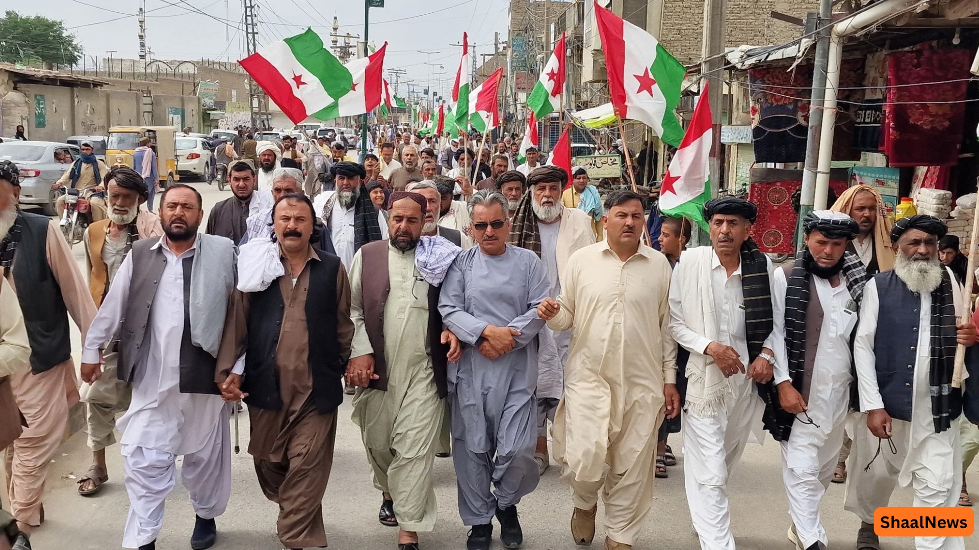 چمن: د پښتونخوا ملي عوامي ګوند احتجاج، د پولې بندېدو او لوډشیډنګ پر ضد د خلکو غږ