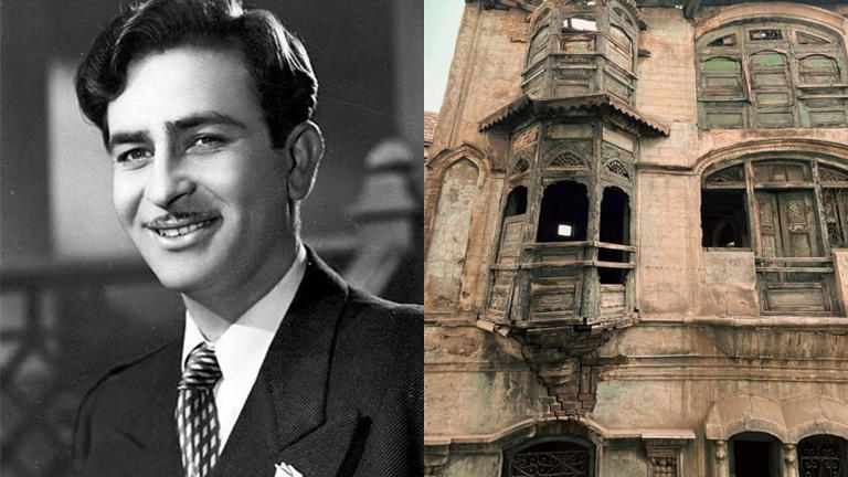پېښورکی د راج کپور تاریخي حویلي یوې برخې راغورځېدو اندېښنې پيدا کړې دي