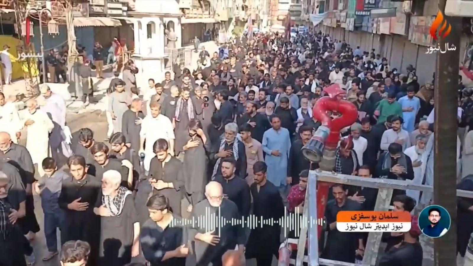 پېښور کې د عاشورې ناتمي جلوسونه؛ لس زره پولیس په امنیت ګومارل شوي