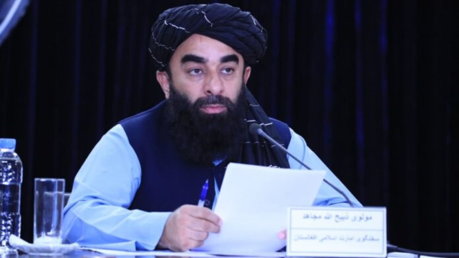 ذبیح الله مجاهد : جګړه نه غواړو، خو که را وتپل شي نو د افغانستان دفاع ته چمتو یو