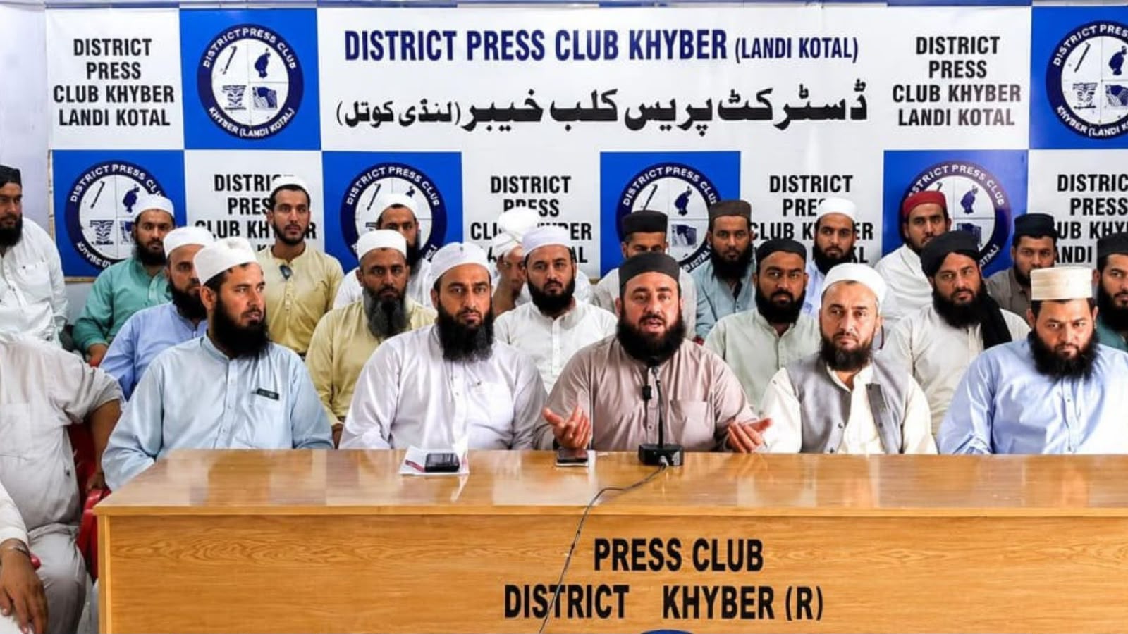 خیبر : لنډي کوتل کې د جمعيت علما اسلام د مولانا فضل الرحمن د بيان ملاتړ