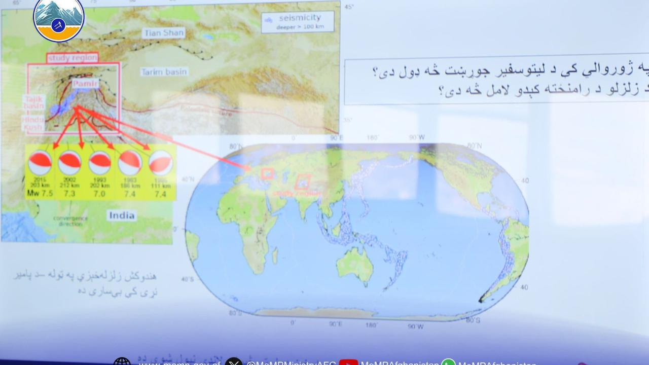 افغانستان : په کابل کې د زلزلو د معلوماتو مرکز پرانیستل شو